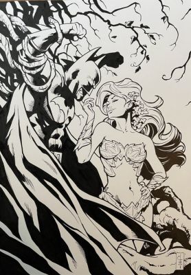 Chris Evenhuis - 1 Original page - Batman & Poison Ivy - 2013 | Catawiki