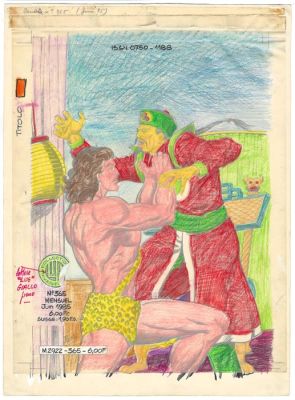 Bordelet, Rémy - 1 Original cover - Zembla #178 + #365 - Le sentier des hommes perdus | Fu Manchu | The Mandarin - 1973 | Catawiki