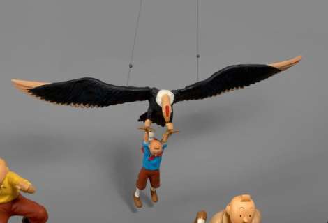 Le Temple Du Soleil | TINTIN ET MILOU SUSPENDUS AU CONDOR | Artcurial