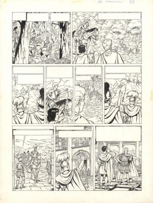 Jacques Martin | Planche originale n°10, prépubliée dans Le Journal de Tintin n°499 du 2 avril 1985 - Vercingétorix - Alix | Daniel Maghen
