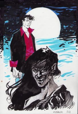 Caracuzzo, Giancarlo - 1 Original colour drawing - Dylan Dog - 2026 | Catawiki
