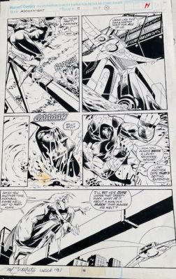 Sal Velluto - 1 Original page - Moon Knight - Moon Knight #5 - 1989 | Catawiki