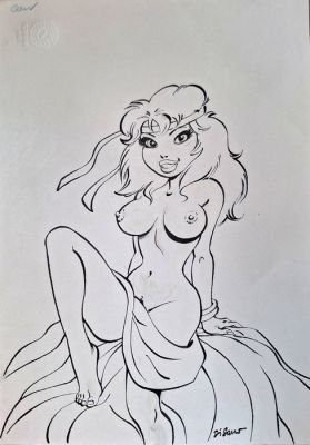 Di Sano Bruno - 1 Original cover - Rubine - Couverture blagues coquines tome3 - 1990 | Catawiki