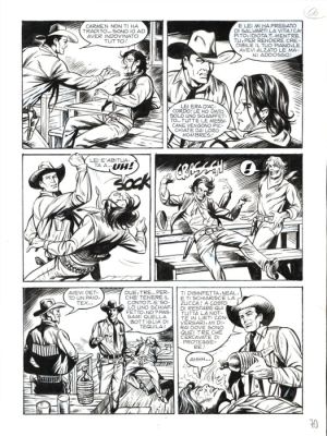 Laurenti, Mauro - 2 Original page - Tex #728 - "Una colt per Manuela Montoya" - 2021 | Catawiki