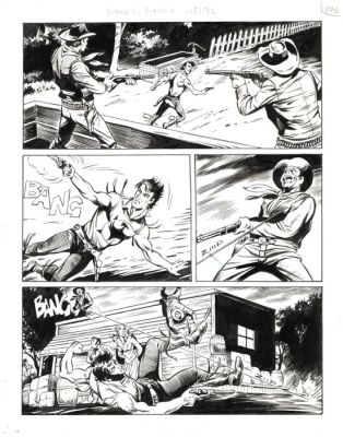 Laurenti, Mauro - 3 Original page - Zagor #632 - "La banda degli spietati" - 2018 | Catawiki