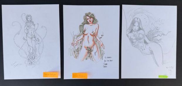 Dominik Oedinger - Dylan Teague - Kev Crossley - 3 Original drawing - 2010