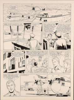 Bergese, Francis | BUCK DANNY Planche originale Ã  l’encre de chine n°17 issue | Cornette de St Cyr