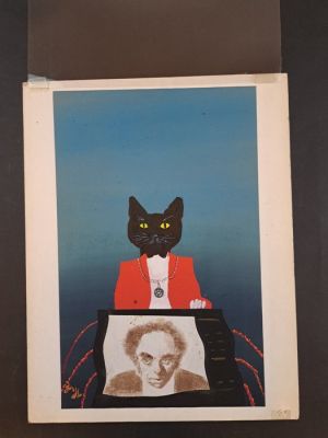 Thole, Karel - 1 Original colour drawing - In Video Veritas | Catawiki