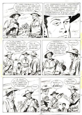 Letteri, Guglielmo - 1 Original page - Tex #406 - "Uomini crudeli" - 1994 | Catawiki