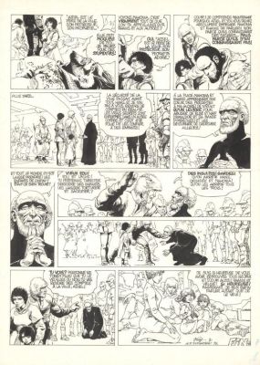 Kas | Planche originale n° 46 - Le Visage du monstre - Hans | Daniel Maghen