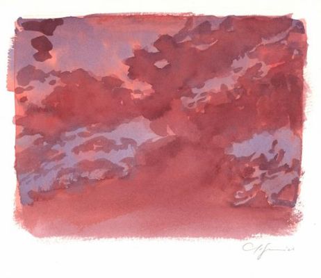 Juanjo Guarnido | Illustration originale - recherche de nuages -non publiée - Alors tout tombe - Blacksad | Daniel Maghen