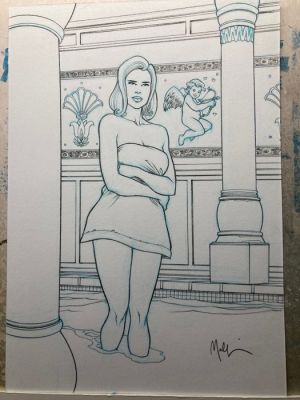 Malfin, Nicolas - 1 Original drawing - Golden City - KATE - 2026 | Catawiki