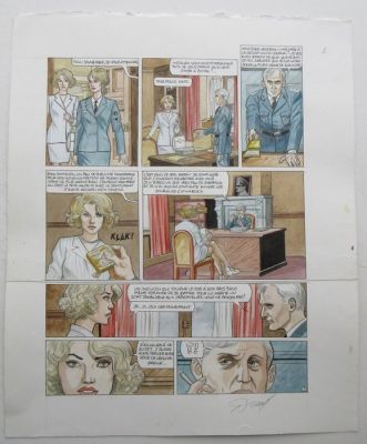 Renaud - 1 Original colour page - D’Encre et de sang / Inkt en bloed - 2014 | Catawiki