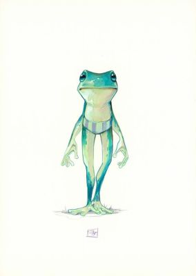 Davide Tosello | Illustration originale, Frog - Maison Croa Croa | Daniel Maghen