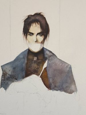Roi, Corrado - 1 Original preliminary drawing - Studio per Dracula | Catawiki