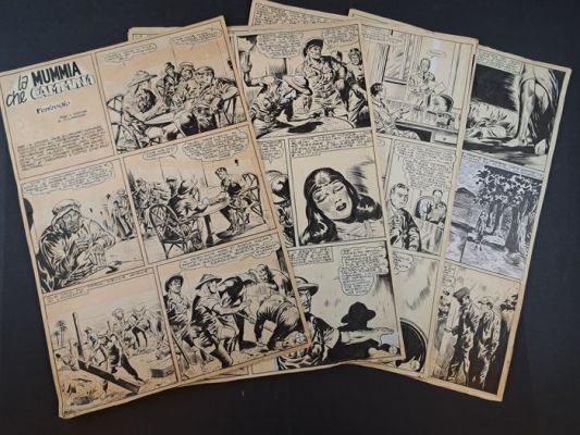 Muzzi, Lavezzolo - 12 Original page - La Mummia Che Cammina Primo Episodio - 1954 | Catawiki