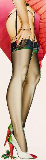 PETER PALOMBI (1944-2009) Stockings up for Christmas. | Swann Galleries