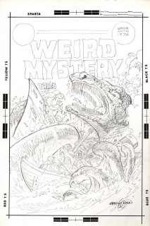 Ernie Chan - Weird Mystery Tales couverture crayonnée non publiée