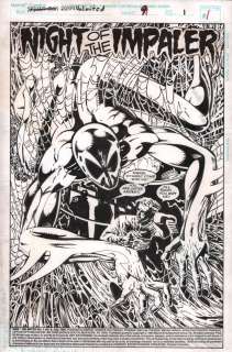 Brad Vancata, Joe St. Pierre - 2099 Unlimited #9 P.1 - Miguel O‘Hara Spider-Man Title Page Splash - 1995