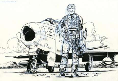 *ARROYO Jean-Michel, *1973 [FR].  - Buck Danny, 2013,  - encre de Chine et crayon sur [...]