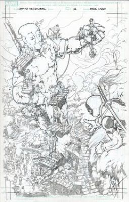 Dazo, Bong - DEADPOOL: MERC WITH A MOUTH (2009) #1 Splash Page