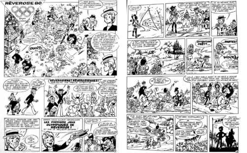 Dany (Et de Groot). | DANY . Â« Réverose 80 Â». Ensemble de 4 planches originales Ã  l’encre&he | Tessier Sarrou