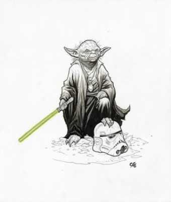 Cho, Frank - STAR WARS - YODA Illustration