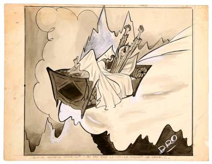 Sempé | Quelle tempête cette nuit !, illustration à… | Millon