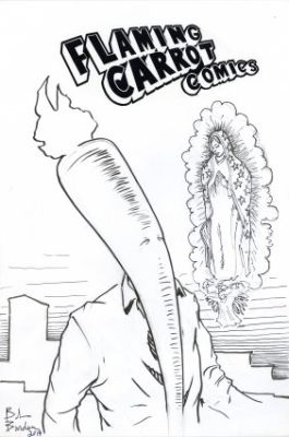 Burden, Bob - FLAMING CARROT Illustration | ComicConnect