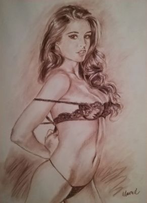 Edmond Fernández | Original drawing- Woman love – Edmond | Origin Of Comics