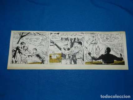 (KB1) DIBUJO ORIGINAL DE KEN BALD , JUDD SAXON DAILY 1958 KING FEATURES , 49 X 16 CM,