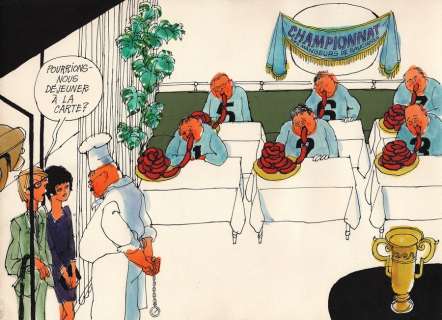 Cabu | Championnat des mangeurs de saucisses,… | Millon