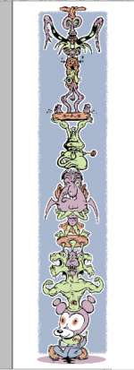 Pat Moriarity - Totem with Masks