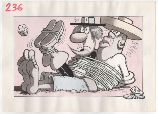 Benito Jacovitti | Illustrazione originale pubblicata su ‘IL SALGARONE’ – 1976 | Art e Fumetto