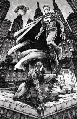 Superman and Spider-Man - Bryce Yzaguirre | Comix Art Studio