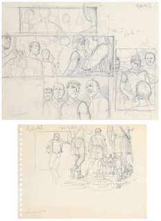 Delaby | Murena, esquisses préparatoires à la mine de… | AZ auction