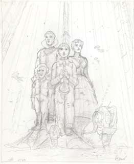 Adamov | Les Eaux de Mortelune, illustration à la mine de… | AZ auction