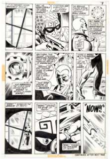 Ross Andru and Jim Mooney Doc Savage #1 Story Page 6 Original Art (Marvel, 1972). This issue was appropriately - | Heritage
