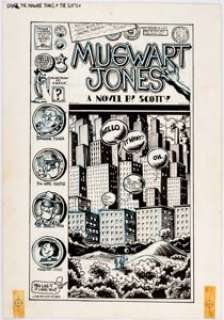 Larry Todd Mugwart Jones, a Novel by Scotty Unused Cover Original Art (1973). Unused cover by Dr. Atomic artist - | Heritage