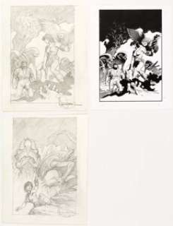 Mark Schultz Aliens Apocalypse: Destroying Angels #2 and 3 Cover Preliminary Artwork Original Art Group of 2 - | Heritage