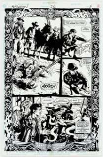 Tony Harris and Wade Von Grawbadger Starman V2#26 Story Page 5 Original Art (DC, 1997).  Jack takes aim at - | Heritage