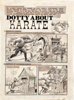 Bill Ward Cracked #112 Complete 4-Page Story Original Art (Major Publications, 1974). "Dotty About - | Heritage