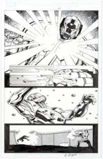 Bernard Chang and Bob Layton Iron Man: The End Page 22 Original Art (Marvel, 2009)....