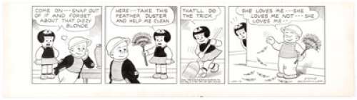 Ernie Bushmiller Nancy Daily Comic Strip Original Art dated 1-10-46 (United Feature Syndicate, 1946).... | Heritage