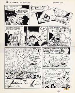 Seron | Les Petits Hommes, planche n°15 à l’encre de… | AZ auction
