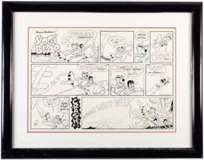 Gene Hazelton Yogi Bear Sunday Comic Strip Original Art dated 2-25-68 (McNaught Syndicate/Hanna-Barbera, 1968).... | Heritage