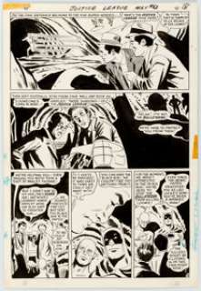 Mike Sekowsky and George Roussos Justice League of America #62 Story Page 14 Batman and the Flash Original Art (DC... | Heritage
