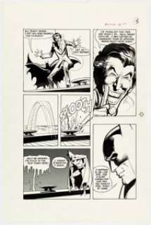 Neal Adams and Dick Giordano Batman: Stacked Cards [Book and Record Set] #PR27 Story Page 15 Joker Original Art (P... | Heritage