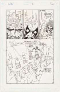 Keith Giffen and Simon Bisley Lobo #3 Page 10 Original Art (DC, 1991).... | Heritage