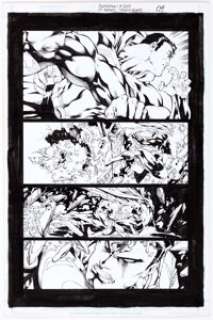 Ed Benes and Mariah Benes Superman V2#219 Story Page 9 Original Art (DC, 2005)....